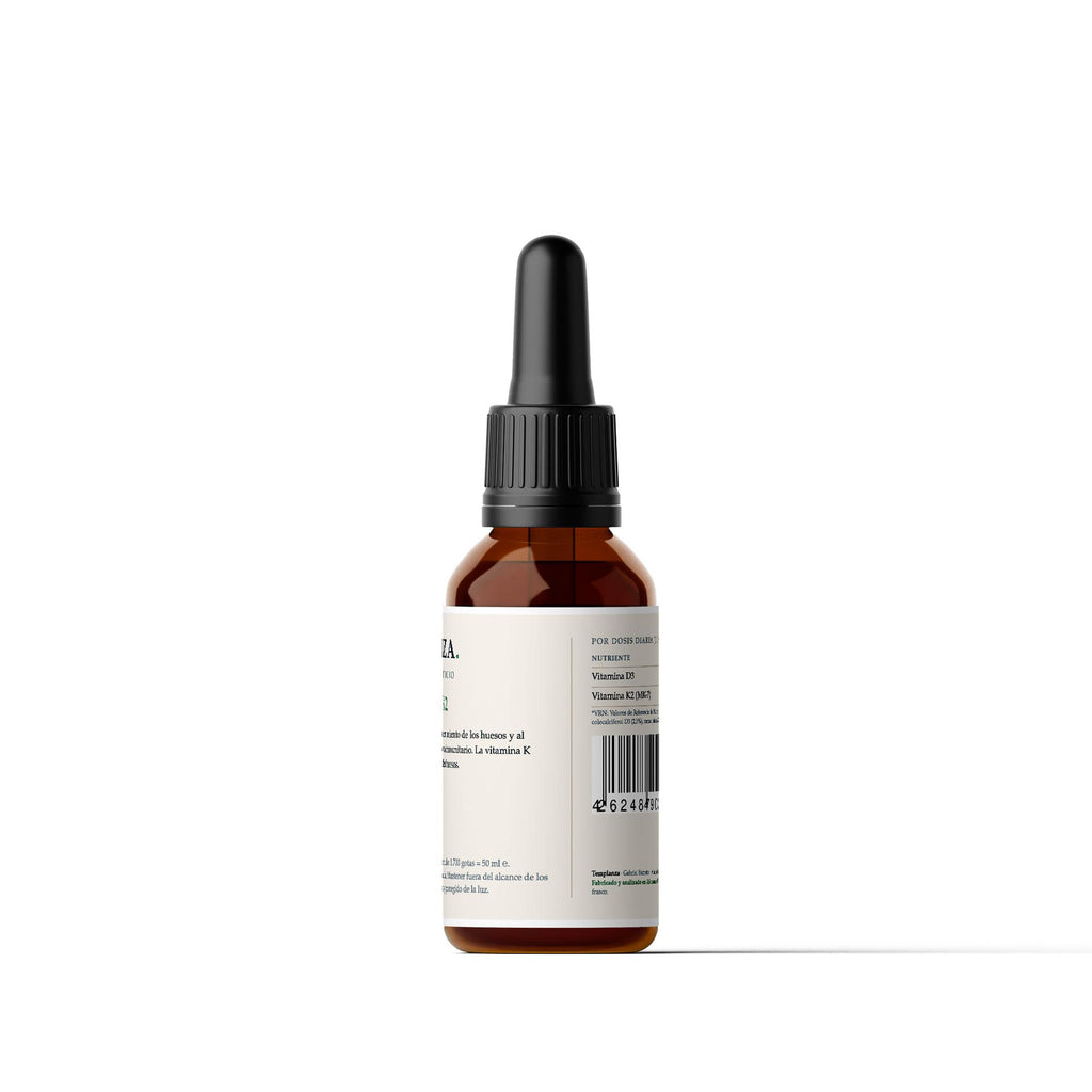 Vitamina D3 + K2 · Huesos e inmunidad (1.700 gotas · 50 ml)