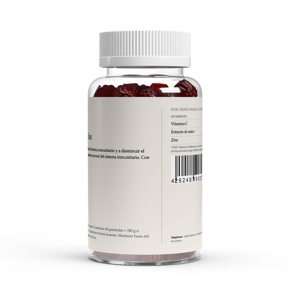 Saúco + Vitamina C + Zinc · Gominolas (60 uds)
