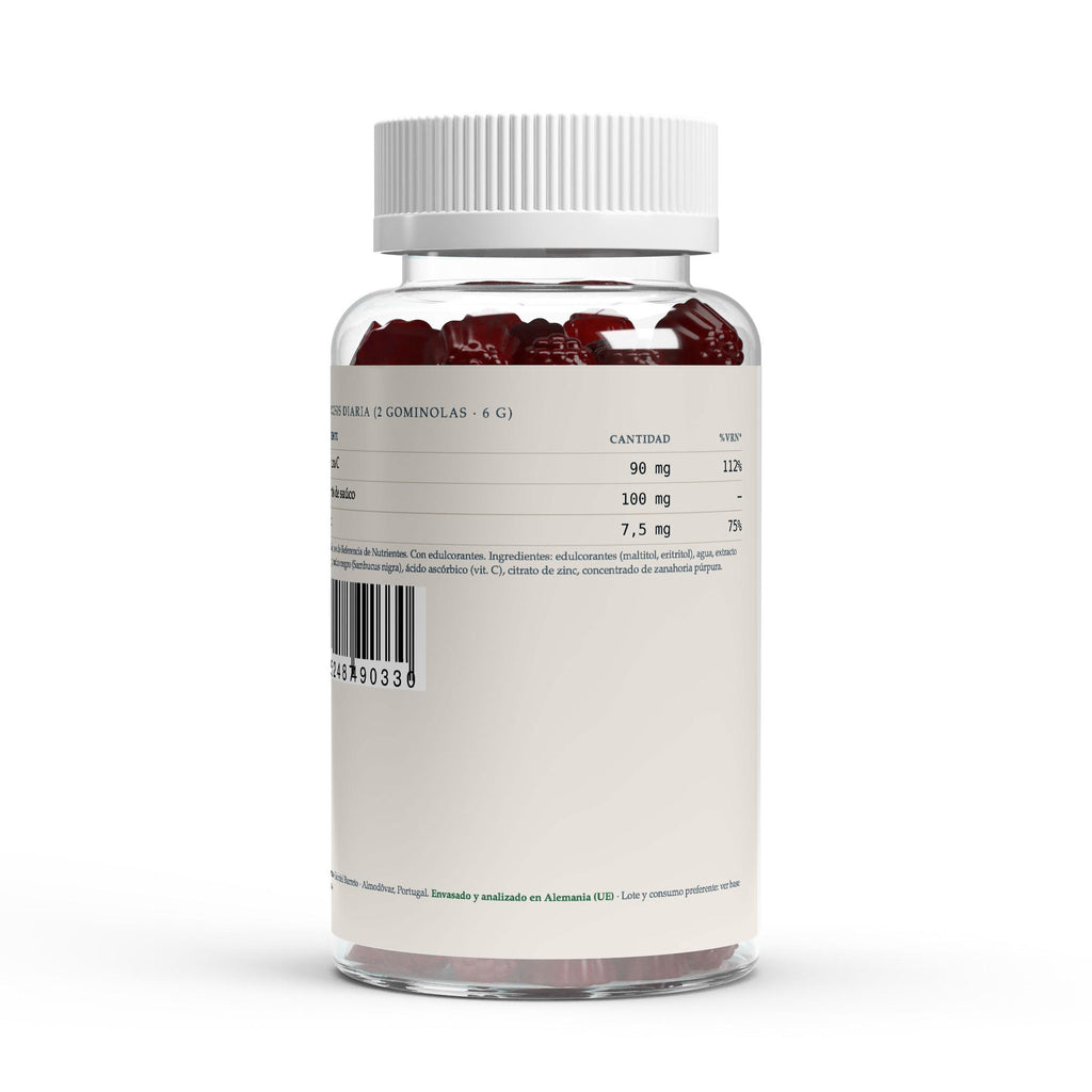 Saúco + Vitamina C + Zinc · Gominolas (60 uds)