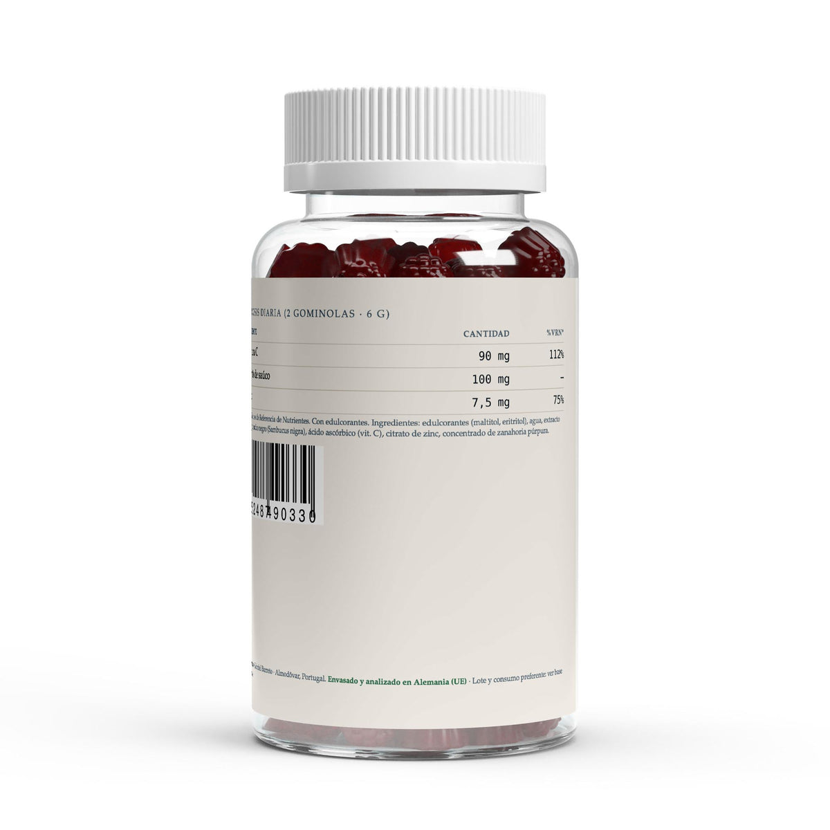 Saúco + Vitamina C + Zinc · Gominolas (60 uds)
