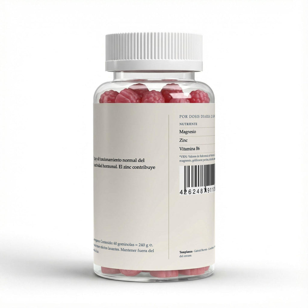 Magnesio + Zinc + B6 · Gominolas (60 uds)