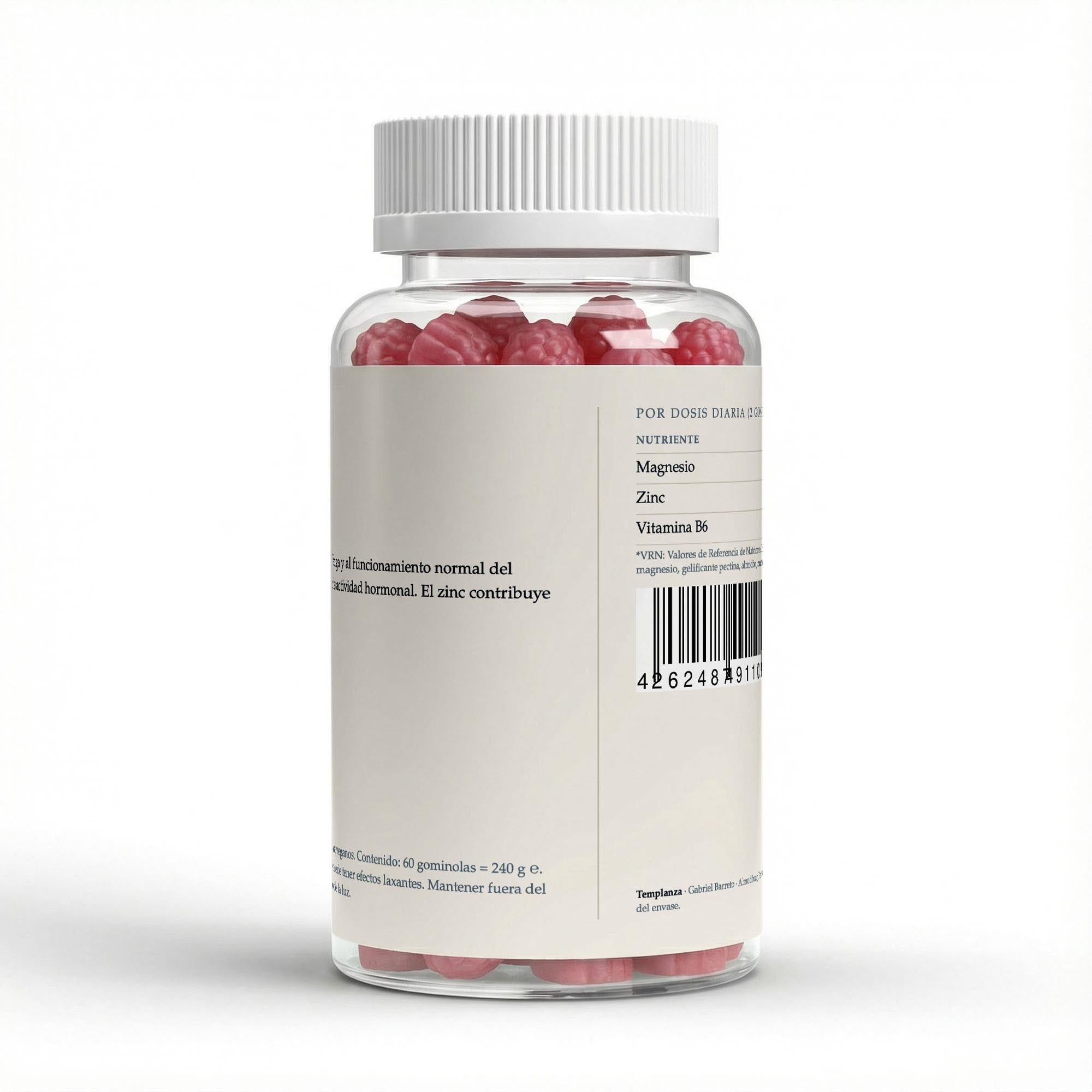 Magnesio + Zinc + B6 · Gominolas (60 uds)