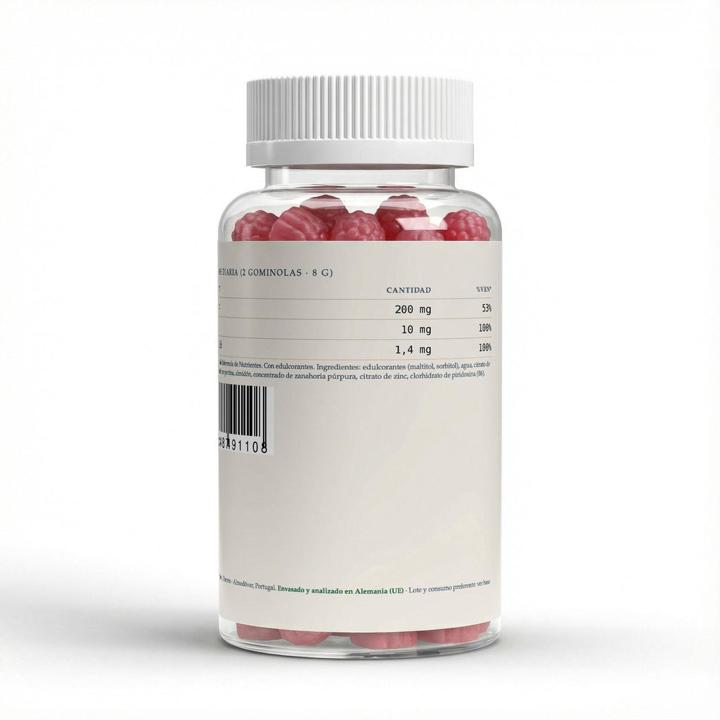 Magnesio + Zinc + B6 · Gominolas (60 uds)
